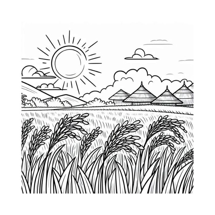 tranh tô màu phong cảnh 28