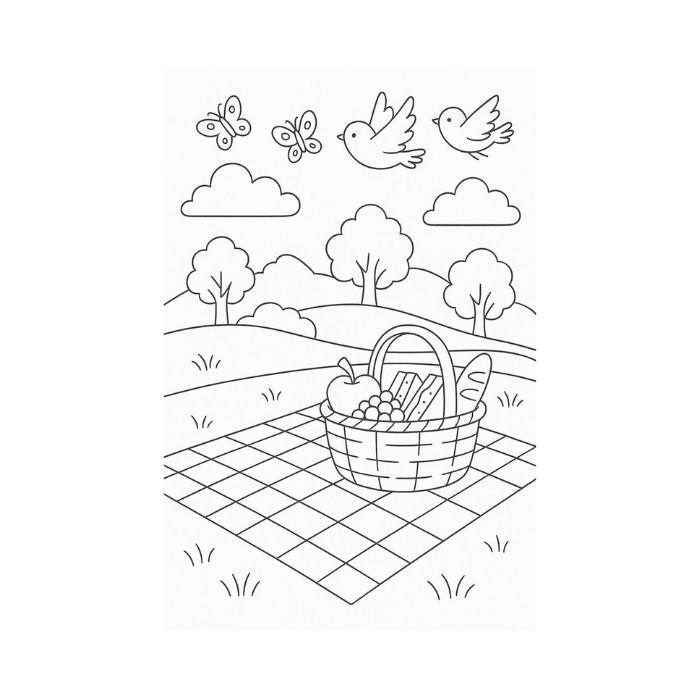 tranh tô màu phong cảnh 33