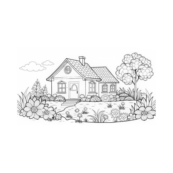 tranh tô màu phong cảnh 37