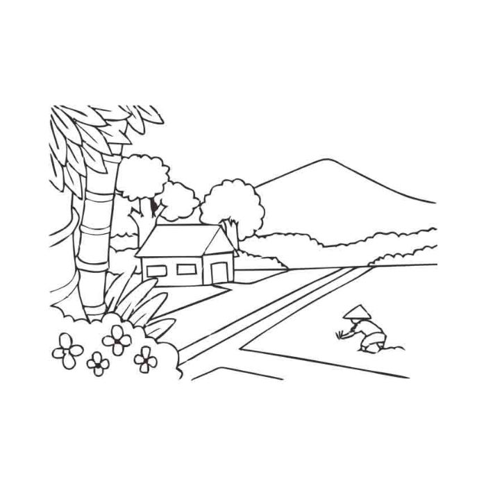 tranh tô màu phong cảnh 38