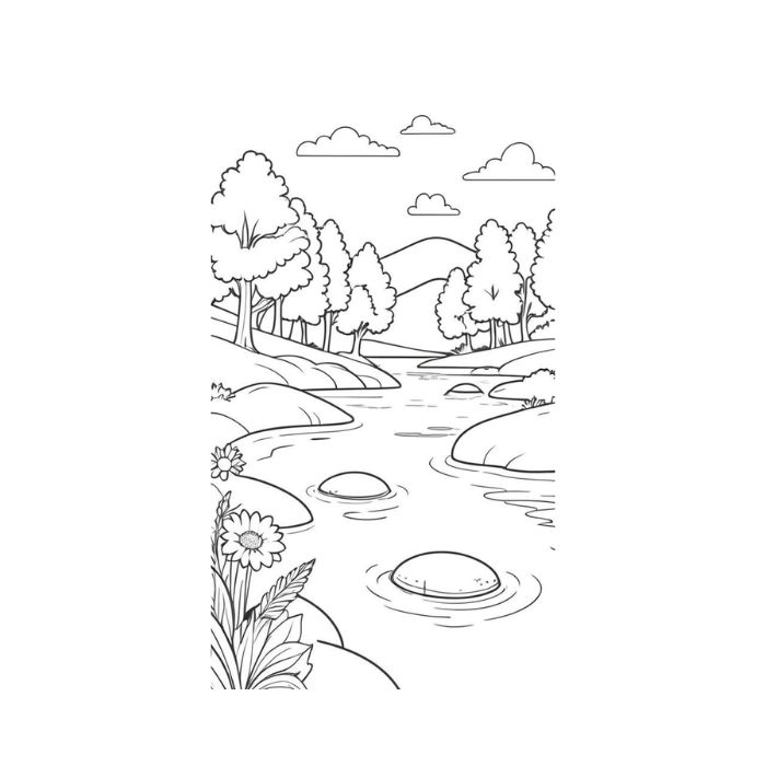 tranh tô màu phong cảnh 5