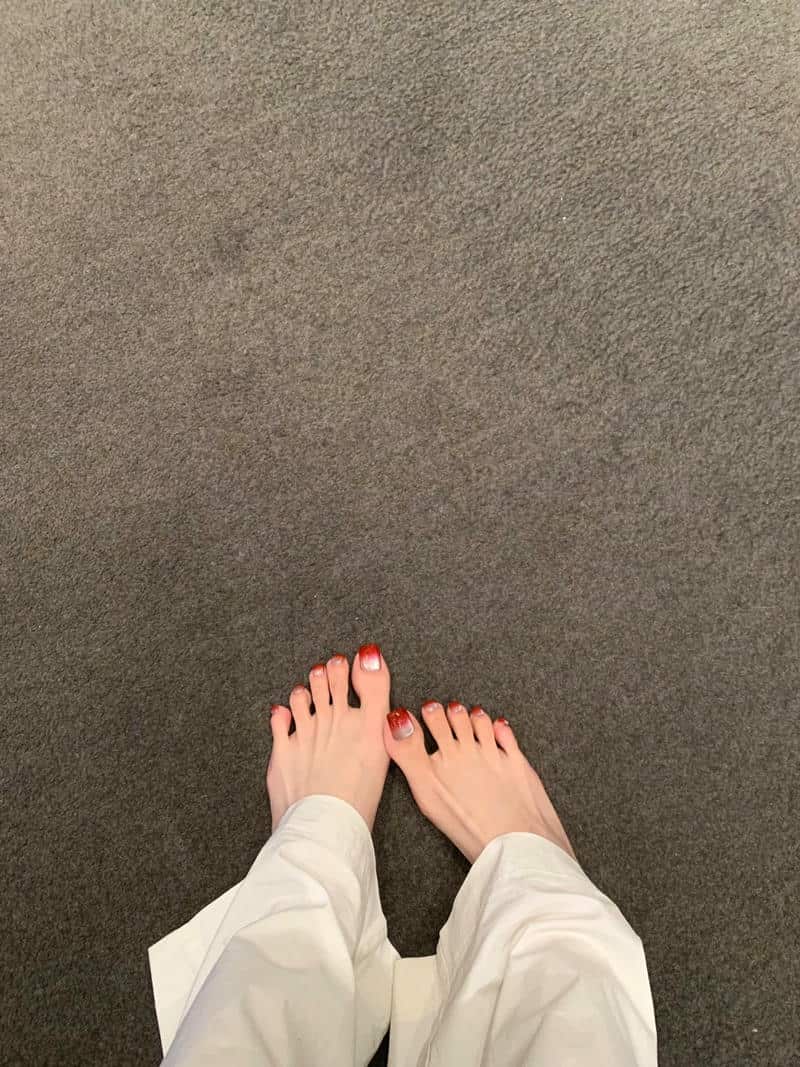 Album nail chân ombre miễn phí