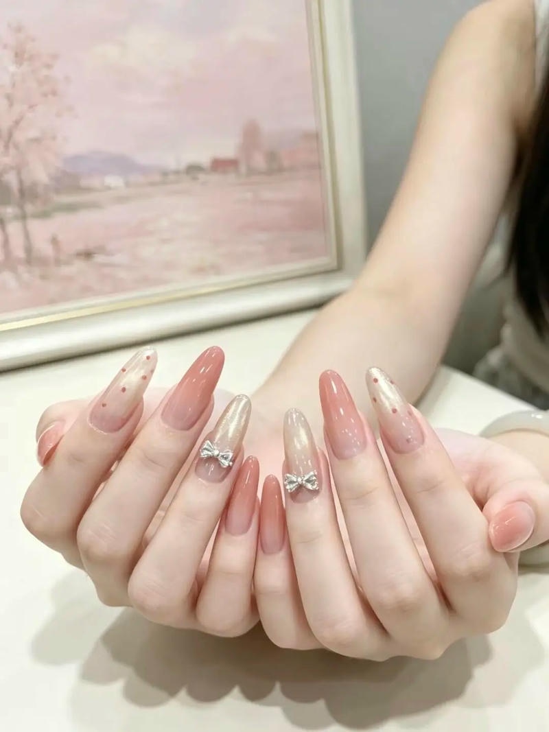 Album nail đính nơ đẹp thu hút nhất