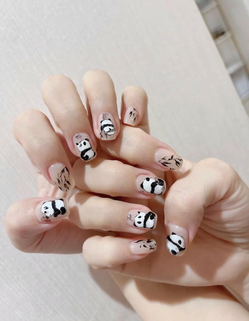 Album nail gấu trúc mới nhất