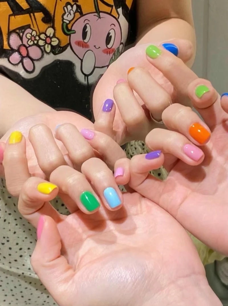 Album nail nhiều màu miễn phí