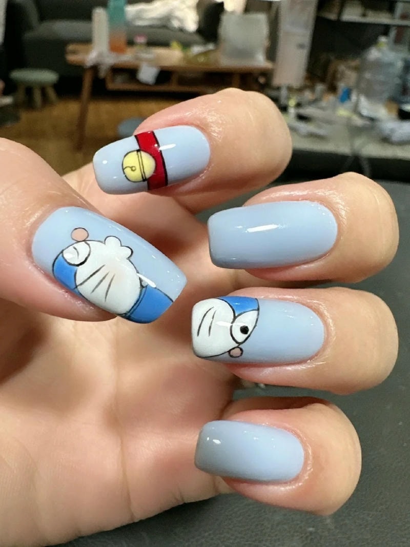 Album nail vẽ doraemon mới nhất