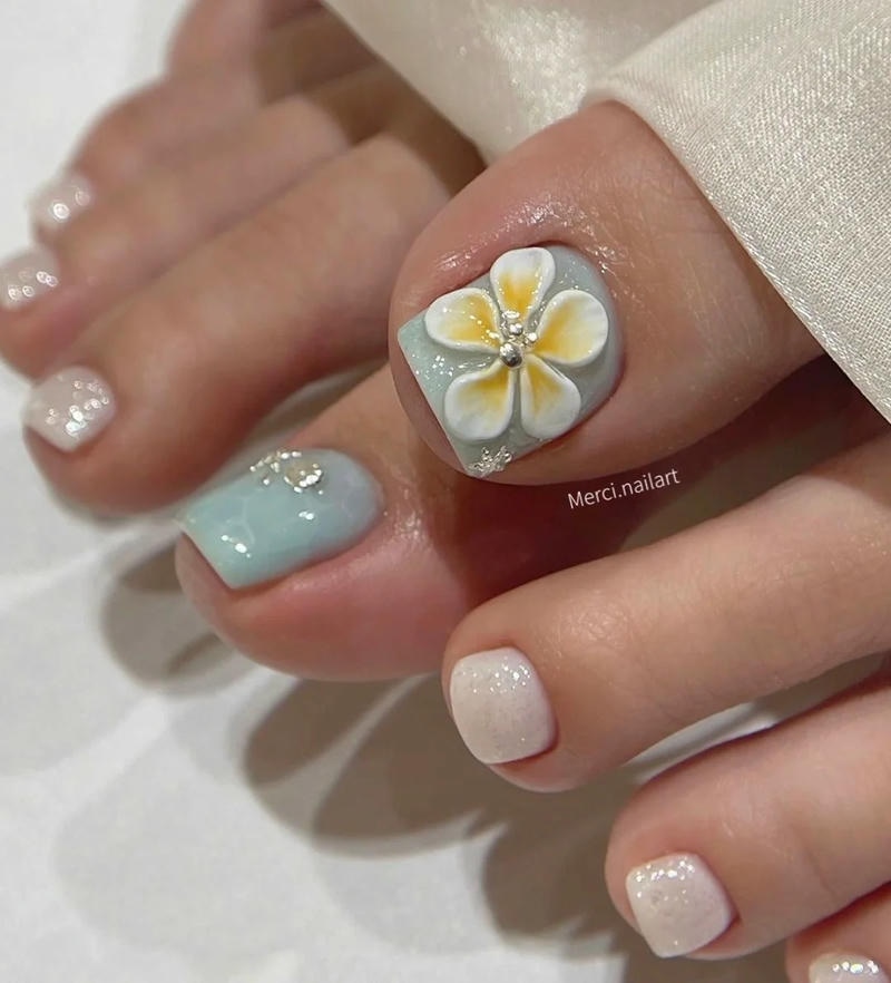 Ảnh nail chân cho học sinh cuốn hút