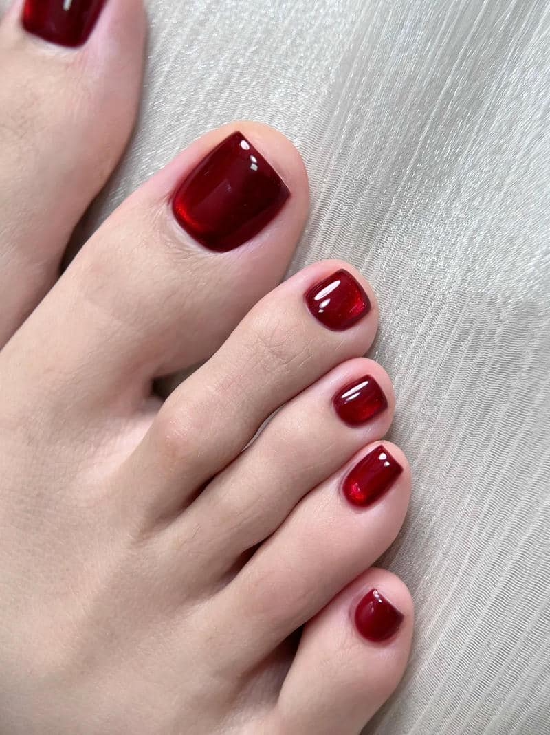 Ảnh nail chân tết cuốn hút