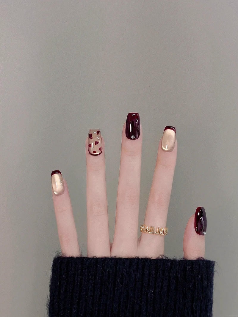 Ảnh nail da báo cuốn hút
