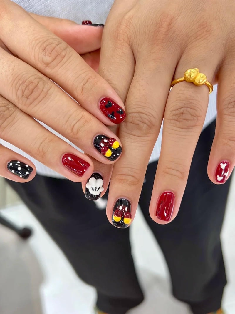 Bộ nail chuột mickey mới chất lượng cao