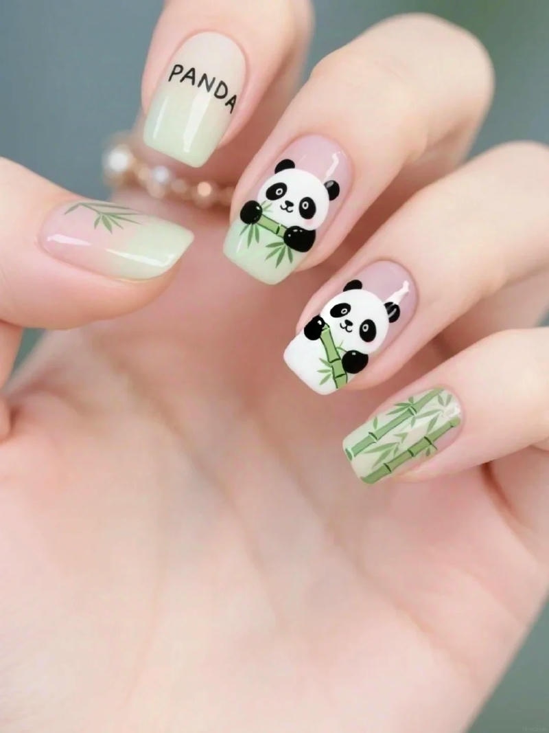 Bộ nail gấu trúc mới chất lượng cao