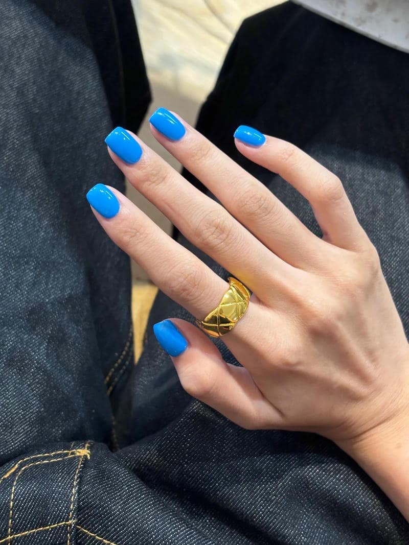 Bộ nail màu xanh coban mới chất lượng cao