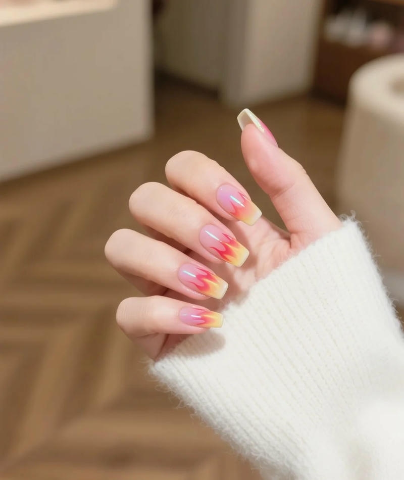 Bộ nail ngọn lửa độc đáo