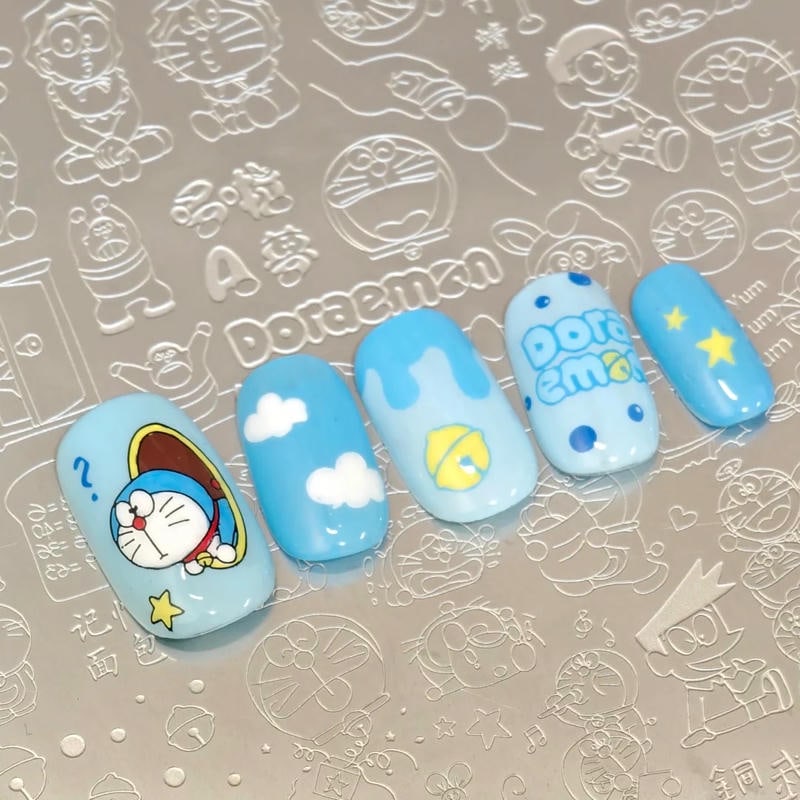 Bộ nail vẽ doraemon độc đáo