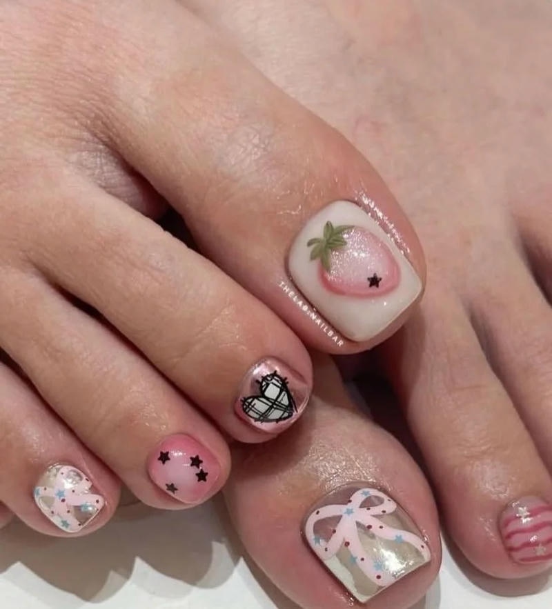 Bộ sưu tập nail chân cho học sinh chất lượng cao