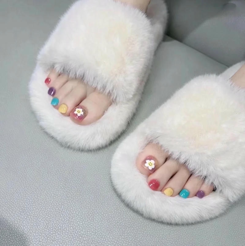 Bộ sưu tập nail chân nhiều màu chất lượng cao