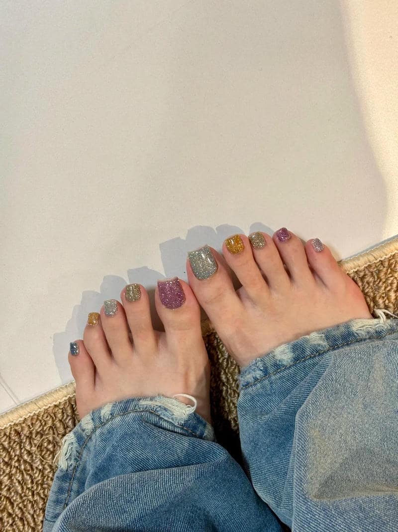 Bộ sưu tập nail chân nhiều màu cực đẹp
