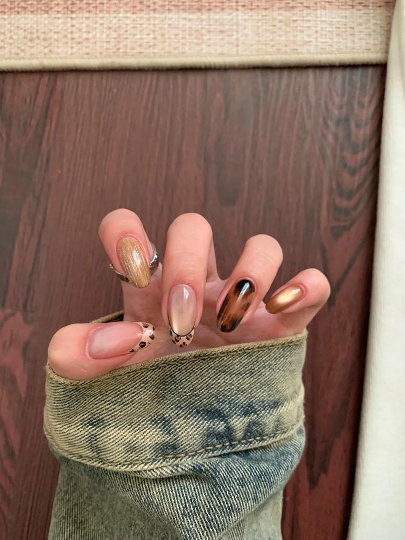 Bộ sưu tập nail da báo mới nhất