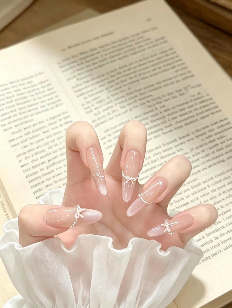 Bộ sưu tập nail đính nơ đẹp chất lượng nhất