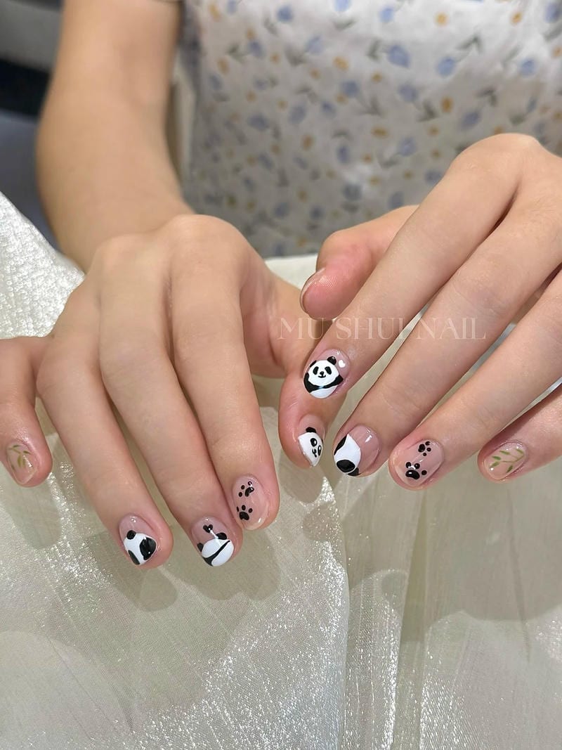 Bộ sưu tập nail gấu trúc chất lượng cao
