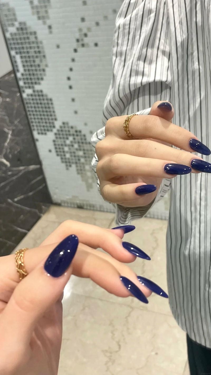 Bộ sưu tập nail màu xanh coban chất lượng cao