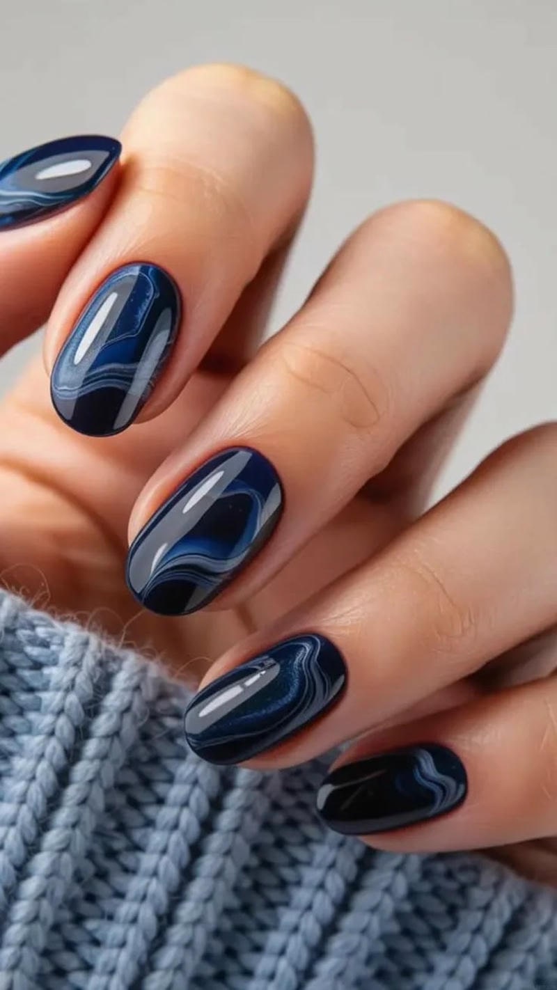 Bộ sưu tập nail màu xanh coban chất lượng nhất