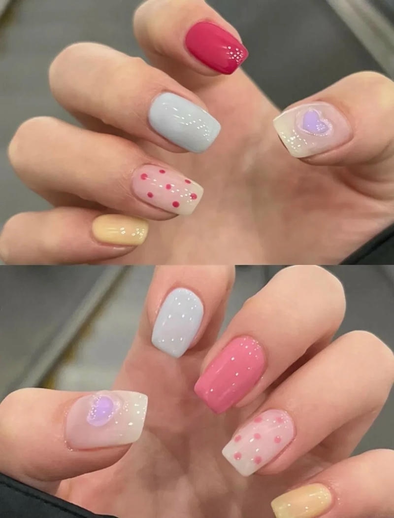 Bộ sưu tập nail nhiều màu cực đẹp