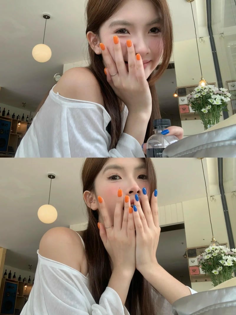 Khám phá kho nail 2 màu cực đẹp