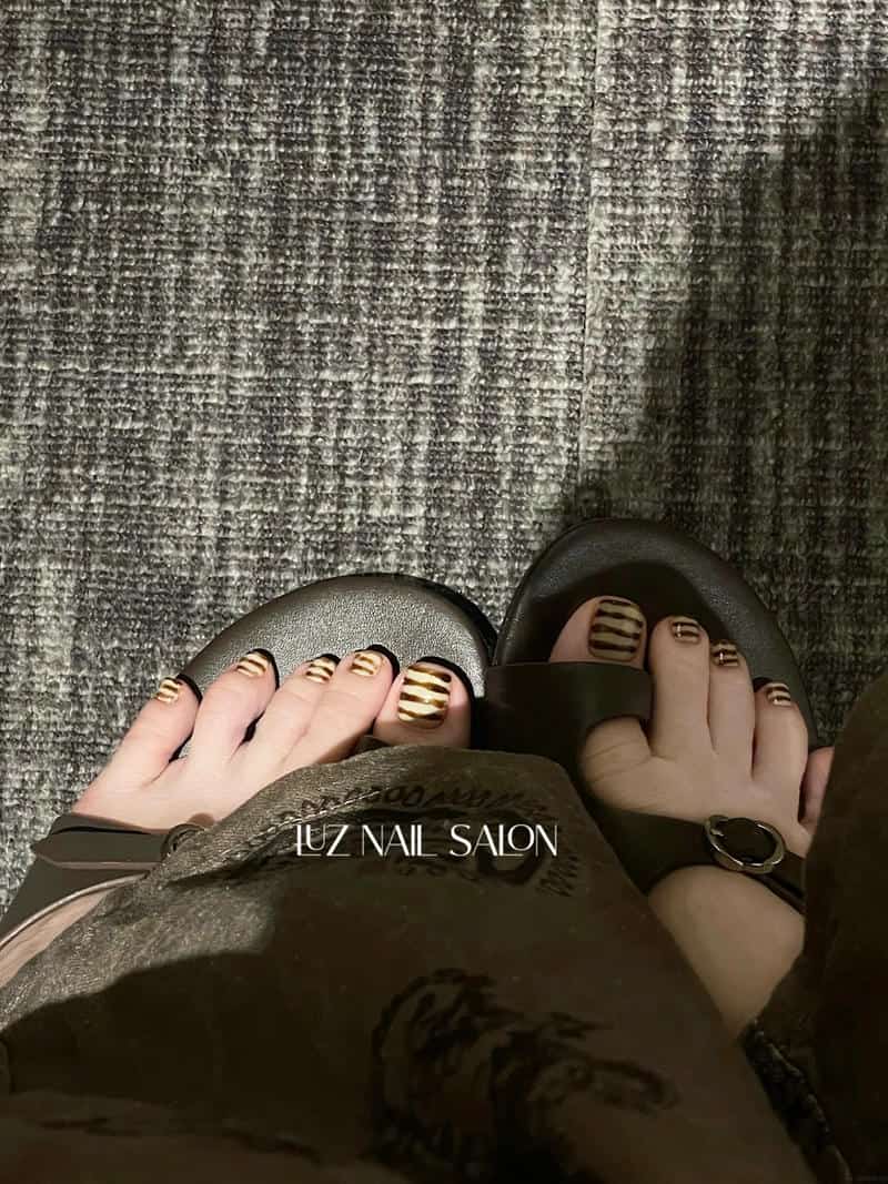 Khám phá kho nail chân kẻ cuốn hút