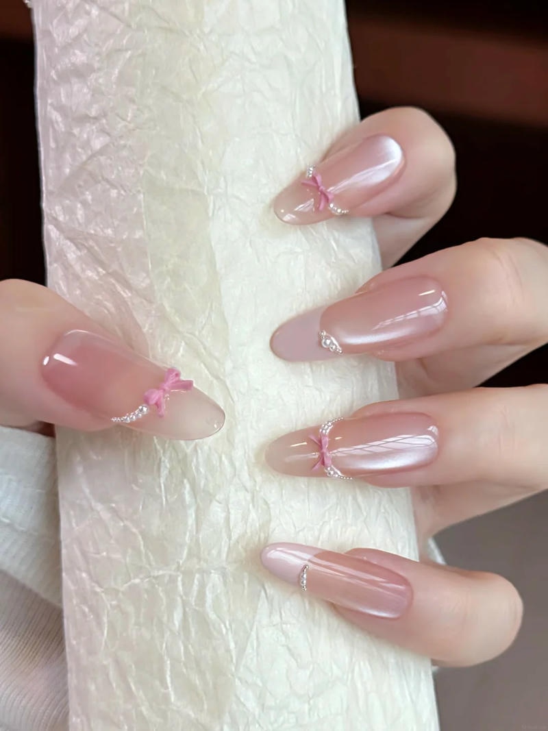 Khám phá kho nail đính nơ đẹp cực đẹp
