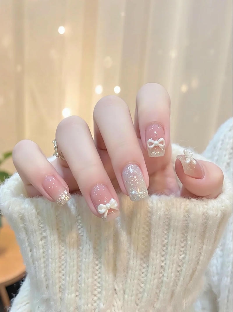 Khám phá kho nail đính nơ đẹp cuốn hút