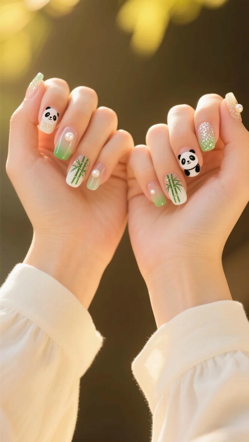Khám phá kho nail gấu trúc cuốn hút