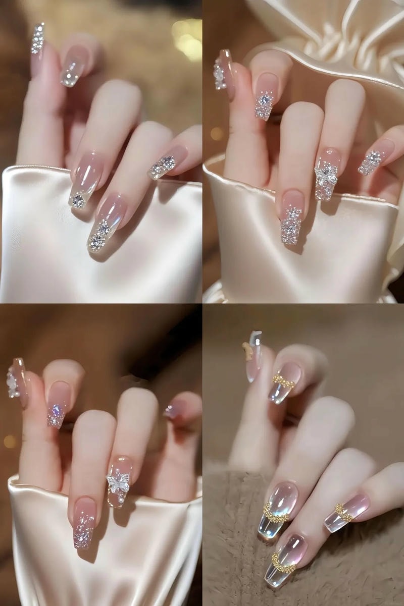 Khám phá kho nail kim tuyến cực đẹp
