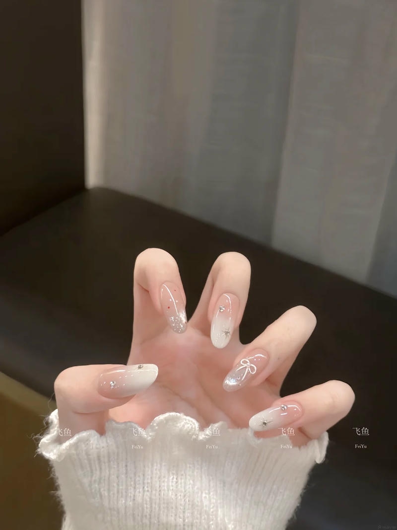Khám phá nail đính nơ đẹp đẹp
