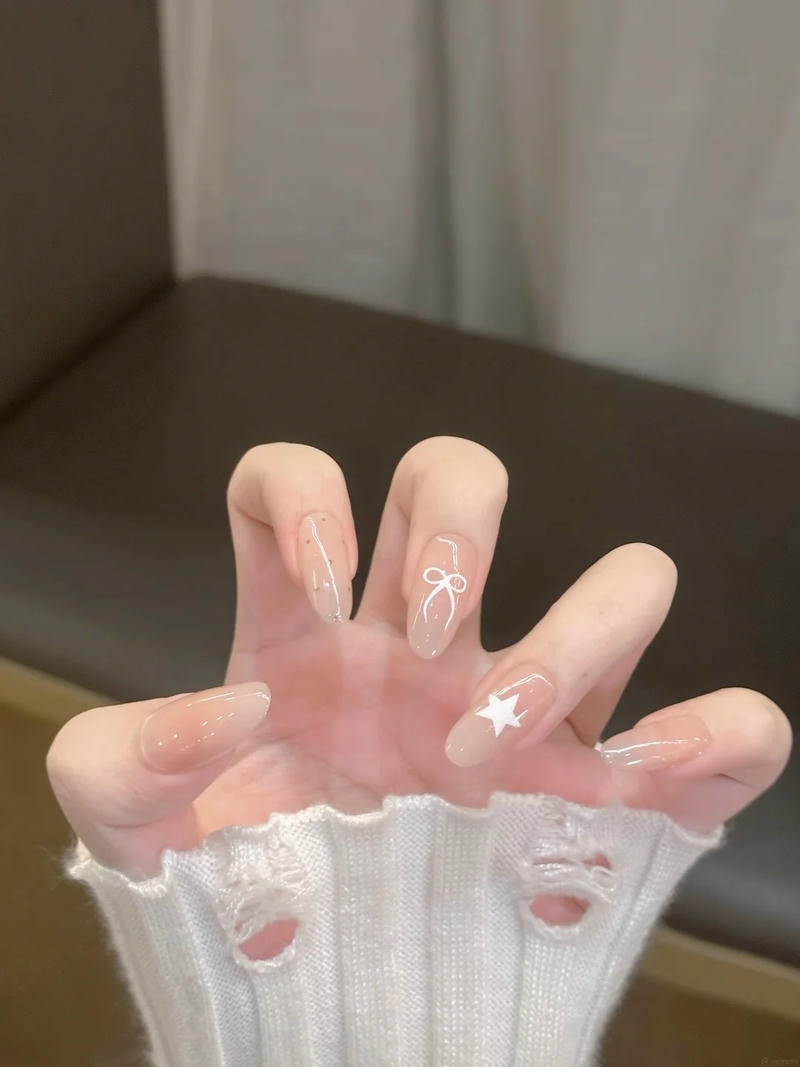 Khám phá nail đính nơ đẹp thu hút