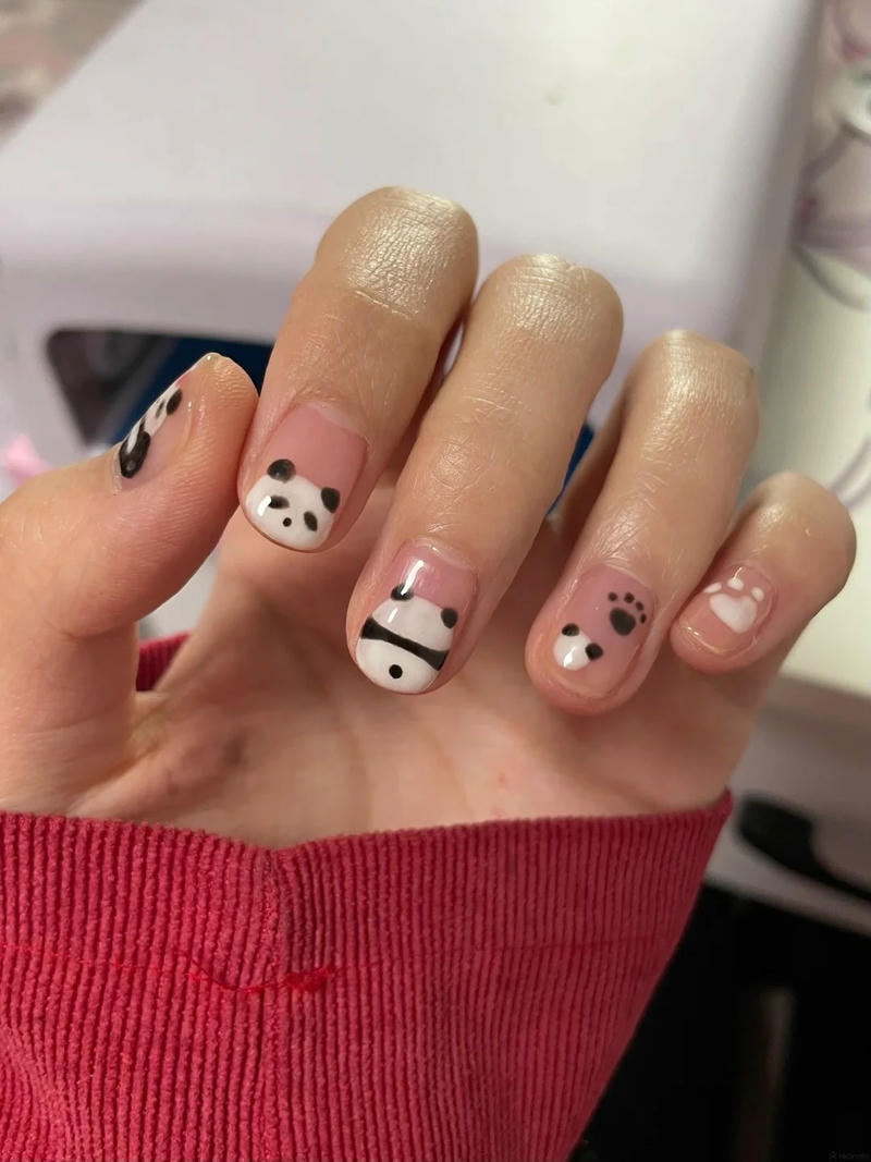 Khám phá nail gấu trúc đẹp