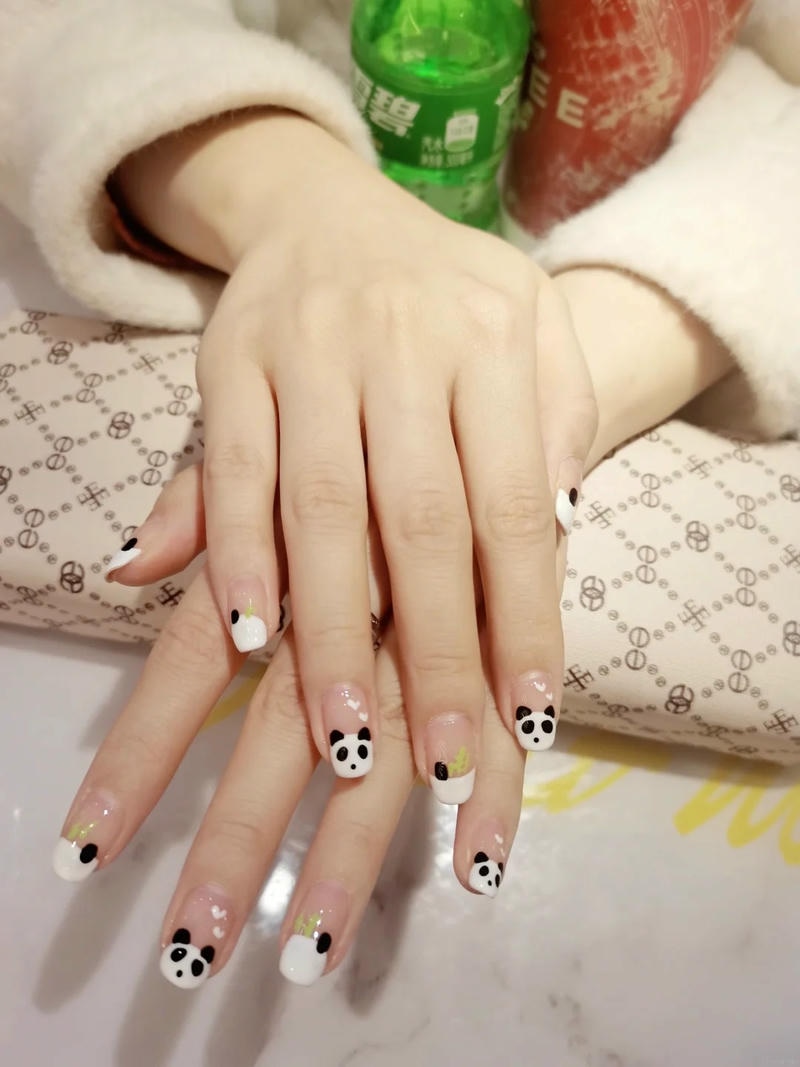 Khám phá nail gấu trúc độc đáo