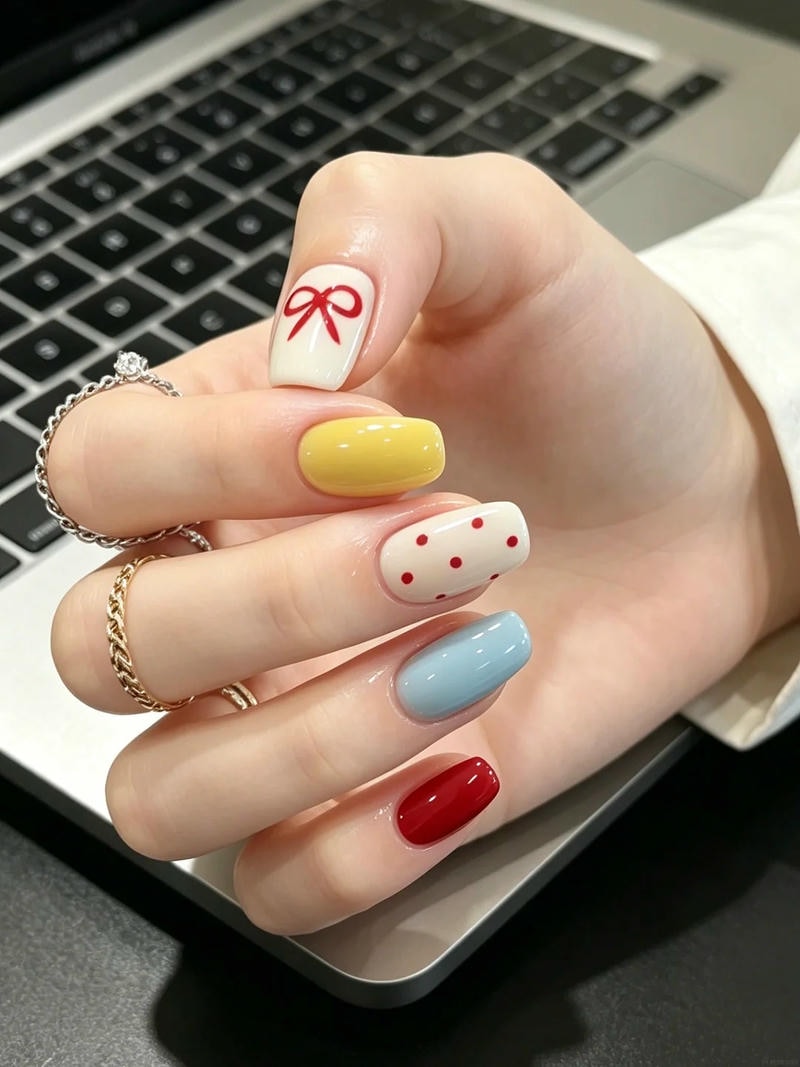 Khám phá nail nhiều màu đẹp