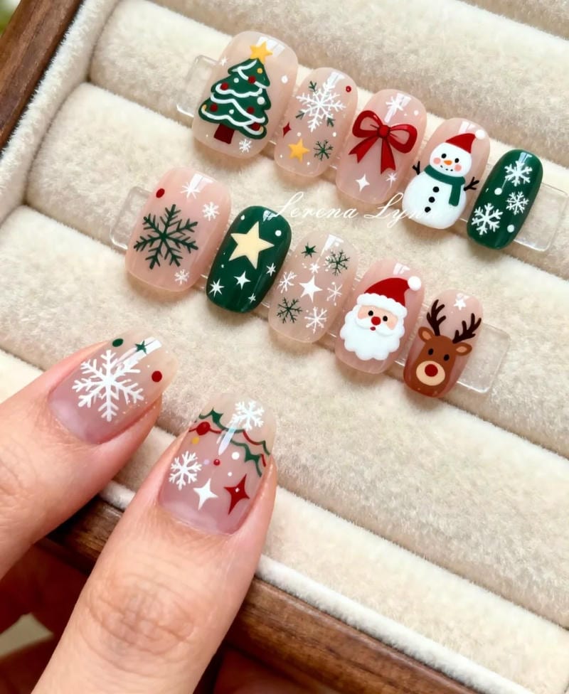 Khám phá nail noel đẹp
