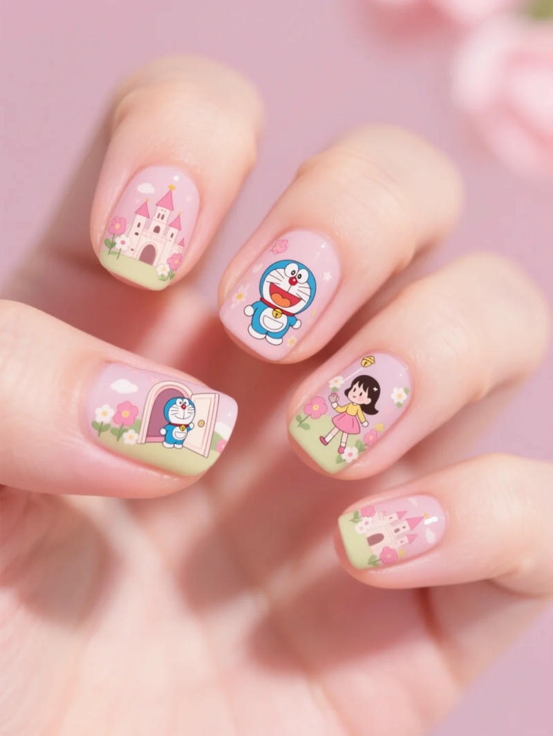 Khám phá nail vẽ doraemon cuốn hút