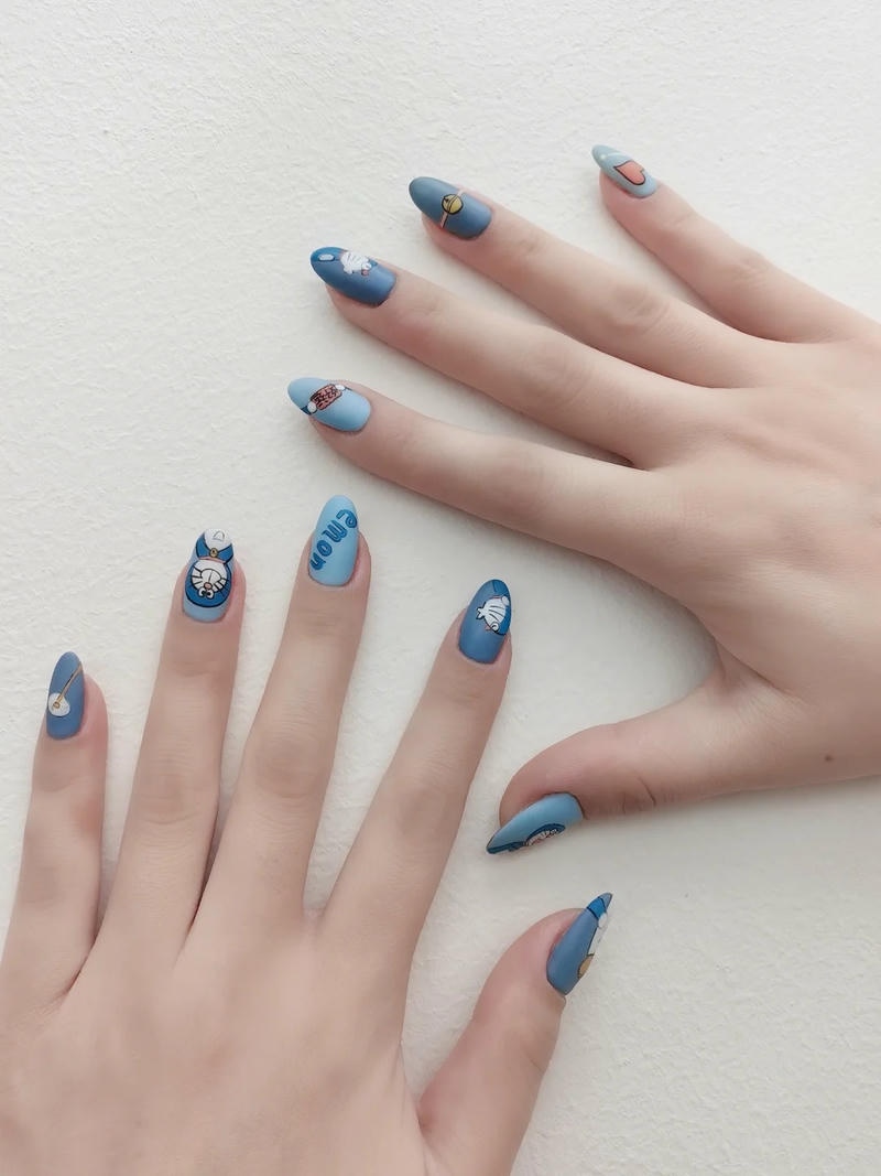 Khám phá nail vẽ doraemon đẹp nhất