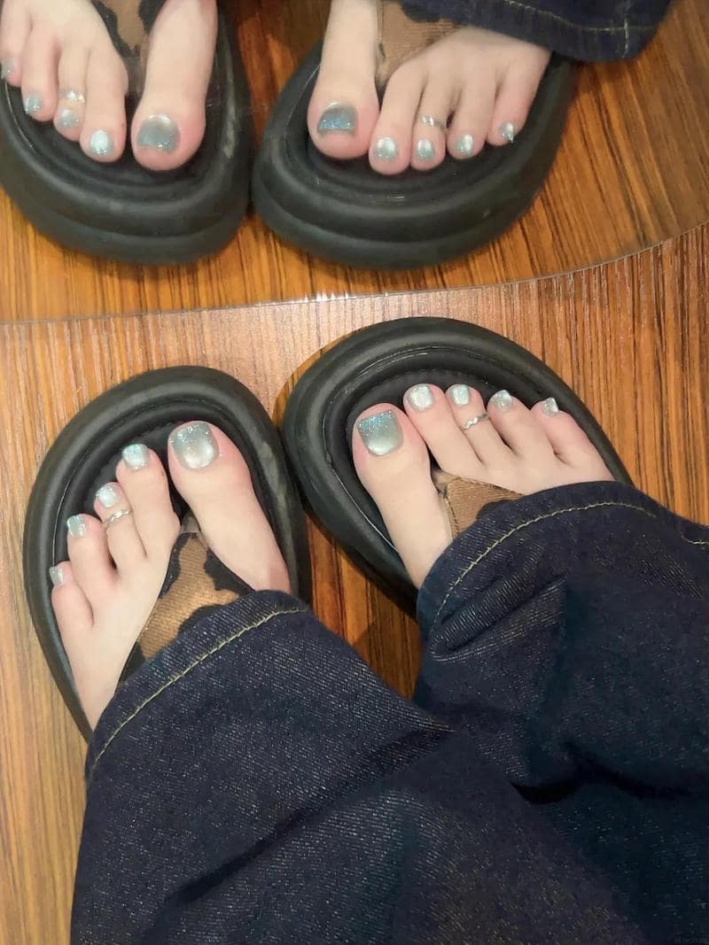 Loạt nail chân ombre đẹp