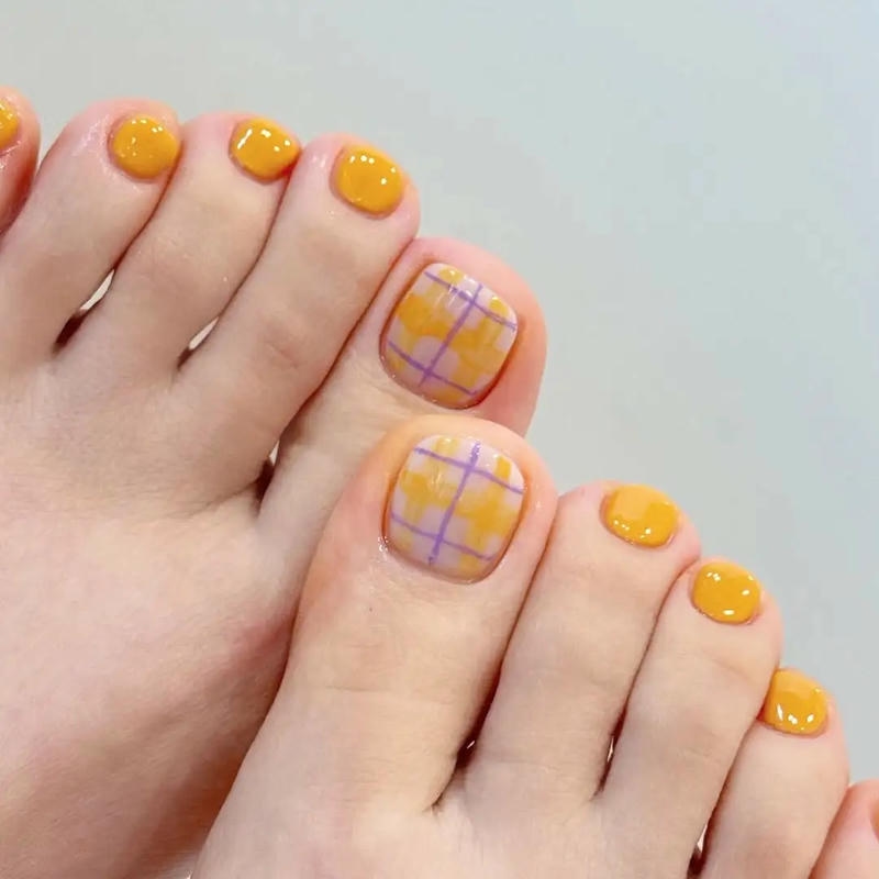 Ngắm bộ nail chân kẻ mới chất lượng cao