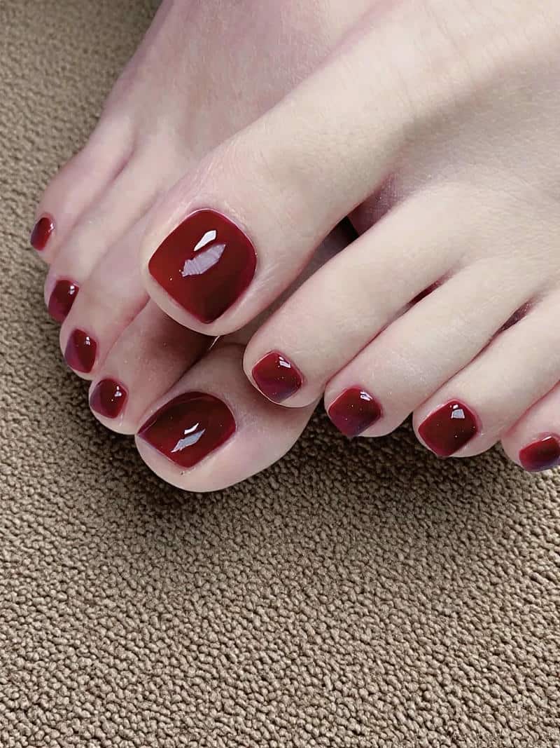 Ngắm bộ nail chân tết cực hot