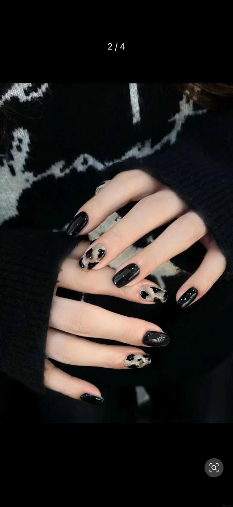 Ngắm bộ nail da báo cực hot