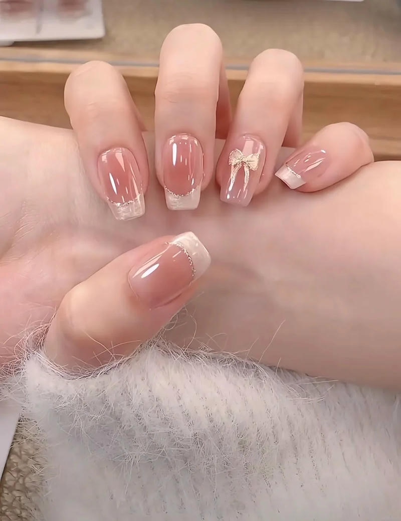 Ngắm bộ nail đính nơ đẹp cực hot