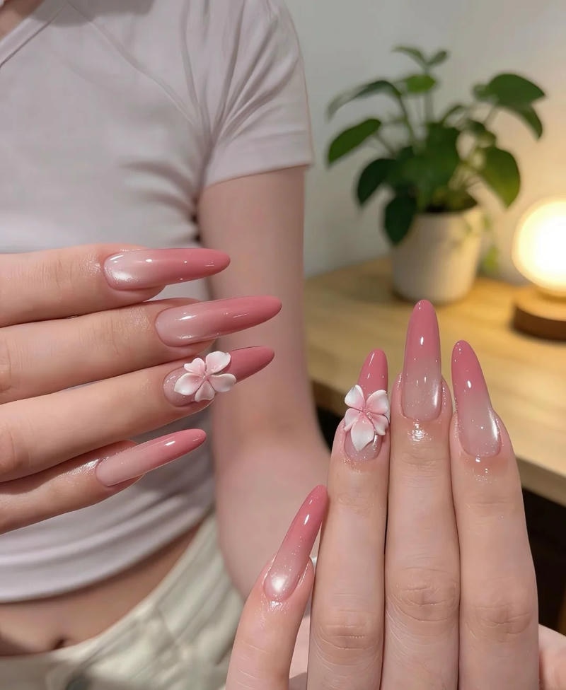 Ngắm bộ nail màu hồng mới chất lượng cao