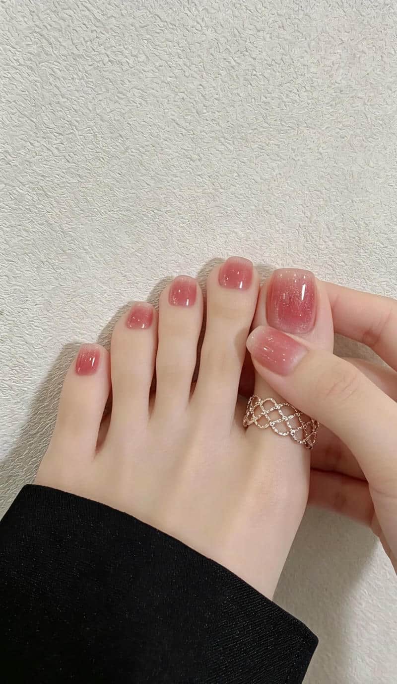 Ngắm nail chân ombre mới