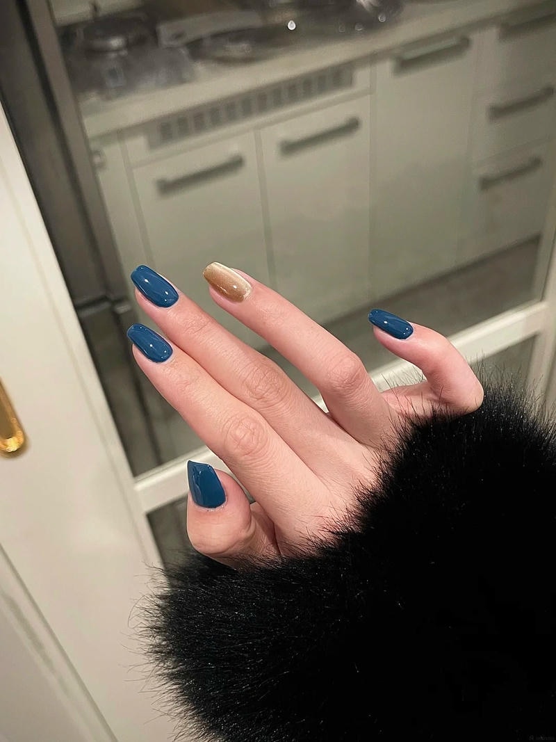 Tải nail màu xanh coban mới nhất