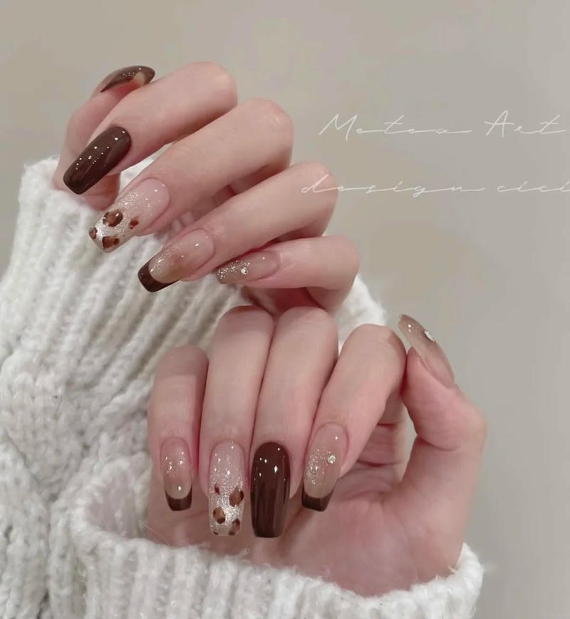 Tổng hợp nail da báo hot